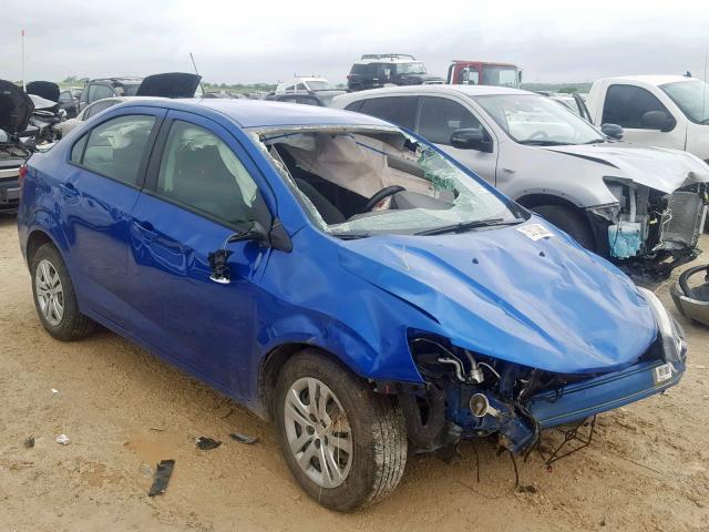 1G1JB5SH4J4134883 - 2018 CHEVROLET SONIC LS BLUE photo 1