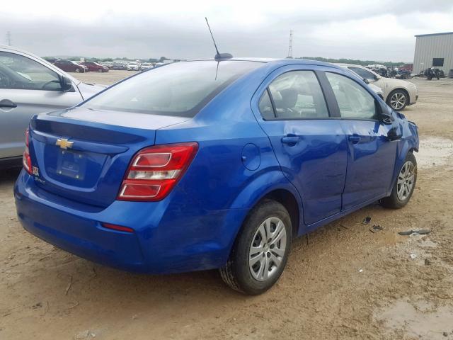 1G1JB5SH4J4134883 - 2018 CHEVROLET SONIC LS BLUE photo 4