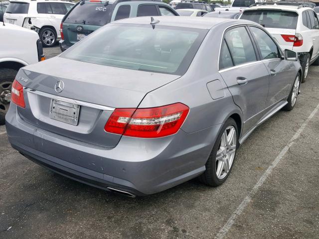 WDDHF5GB7AA053477 - 2010 MERCEDES-BENZ E 350 GRAY photo 4