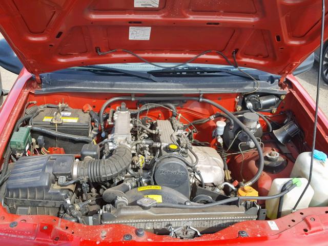 2CNBE1867X6915661 - 1999 CHEVROLET TRACKER RED photo 7