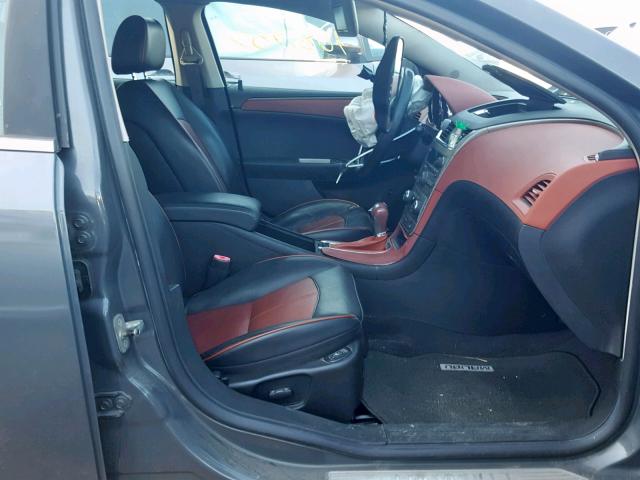 1G1ZK57779F144987 - 2009 CHEVROLET MALIBU LTZ ნაცრისფერი ფოტო 5