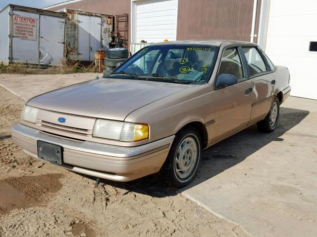 1FAPP36X8RK125609 - 1994 FORD TEMPO GL TAN photo 2