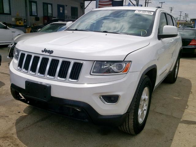 1C4RJEAG2EC136908 - 2014 JEEP GRAND CHER WHITE photo 2