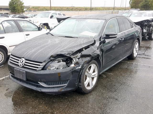 1VWBS7A3XEC111047 - 2014 VOLKSWAGEN PASSAT SE BLACK photo 2