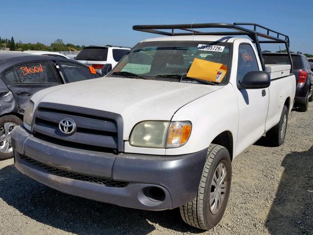 5TBJN32104S442477 - 2004 TOYOTA TUNDRA WHITE photo 2