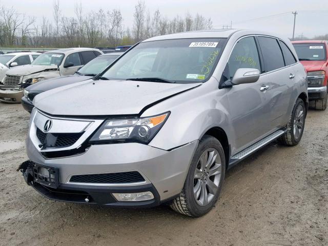 2HNYD2H64CH517954 - 2012 ACURA MDX ADVANC SILVER photo 2