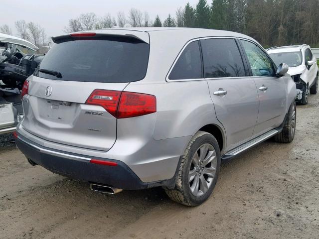 2HNYD2H64CH517954 - 2012 ACURA MDX ADVANC SILVER photo 4