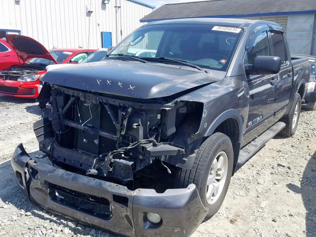 1N6BA0EC7BN320542 - 2011 NISSAN TITAN S GRAY photo 2