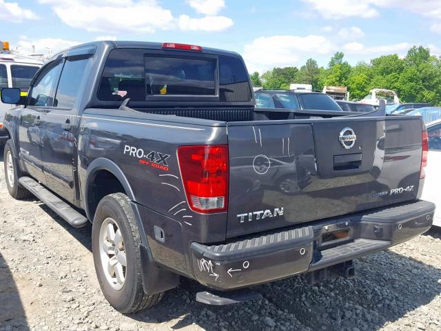 1N6BA0EC7BN320542 - 2011 NISSAN TITAN S GRAY photo 3