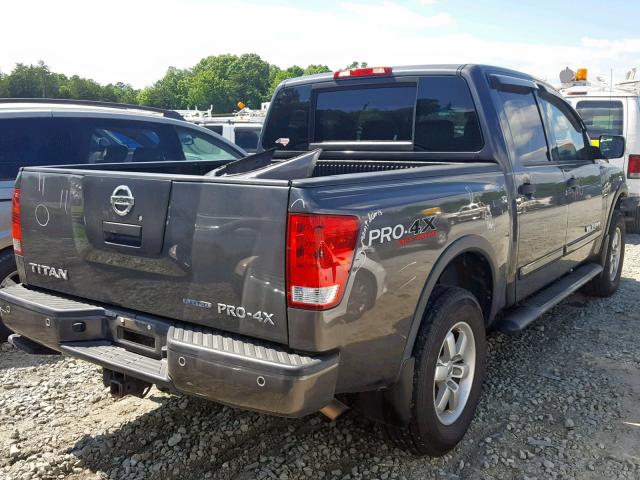 1N6BA0EC7BN320542 - 2011 NISSAN TITAN S GRAY photo 4