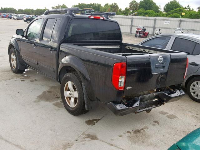 1N6AD07U97C419200 - 2007 NISSAN FRONTIER C BLACK photo 3