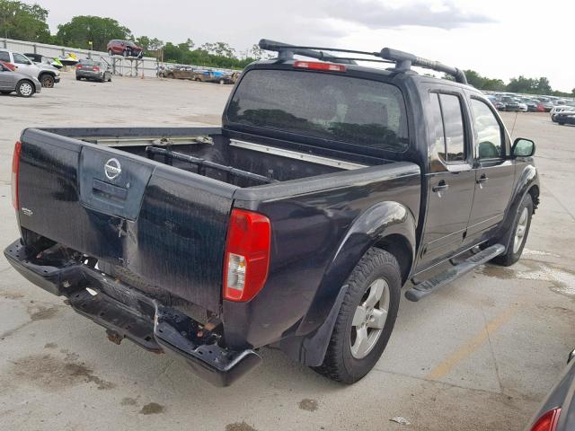 1N6AD07U97C419200 - 2007 NISSAN FRONTIER C BLACK photo 4