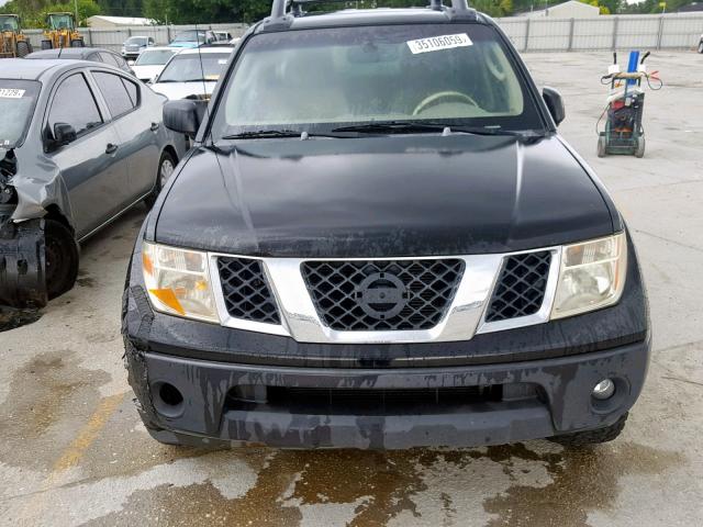 1N6AD07U97C419200 - 2007 NISSAN FRONTIER C BLACK photo 9