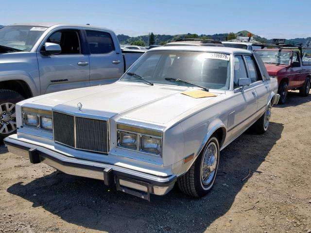 1C3BF66P8GX530737 - 1986 CHRYSLER FIFTH AVEN WHITE photo 2