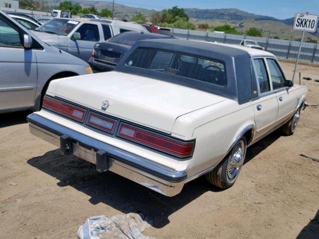 1C3BF66P8GX530737 - 1986 CHRYSLER FIFTH AVEN WHITE photo 4