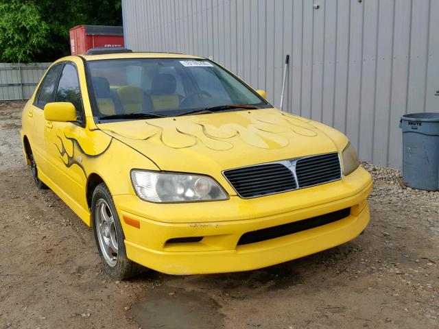 JA3AJ86E83U003713 - 2003 MITSUBISHI LANCER OZ YELLOW photo 1