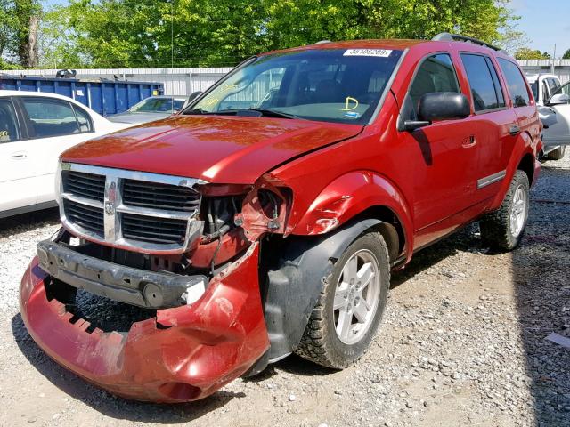 1D8HB48NX8F132049 - 2008 DODGE DURANGO SL RED photo 2