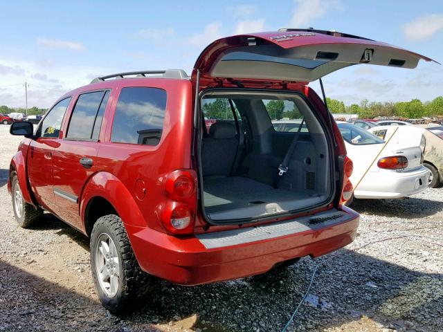 1D8HB48NX8F132049 - 2008 DODGE DURANGO SL RED photo 3