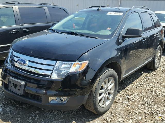 2FMDK48C17BA90068 - 2007 FORD EDGE SEL BLACK photo 2