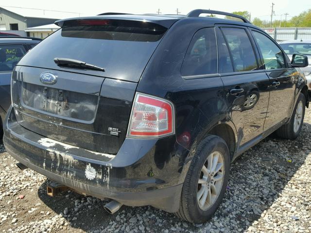 2FMDK48C17BA90068 - 2007 FORD EDGE SEL BLACK photo 4