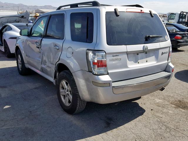 4M2CU29H68KJ42188 - 2008 MERCURY MARINER HE SILVER photo 3