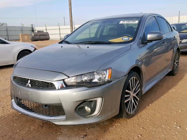 JA32U8FWXGU003870 - 2016 MITSUBISHI LANCER GT GRAY photo 2