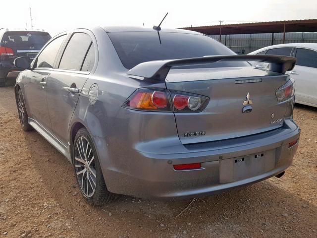 JA32U8FWXGU003870 - 2016 MITSUBISHI LANCER GT GRAY photo 3