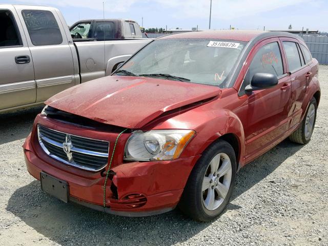 1B3CB4HA4AD612760 - 2010 DODGE CALIBER SX RED photo 2