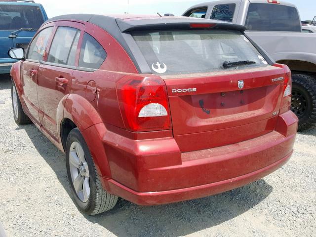 1B3CB4HA4AD612760 - 2010 DODGE CALIBER SX RED photo 3