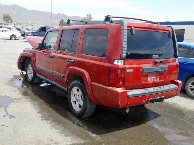 1J8HH48N56C134716 - 2006 JEEP COMMANDER RED photo 3
