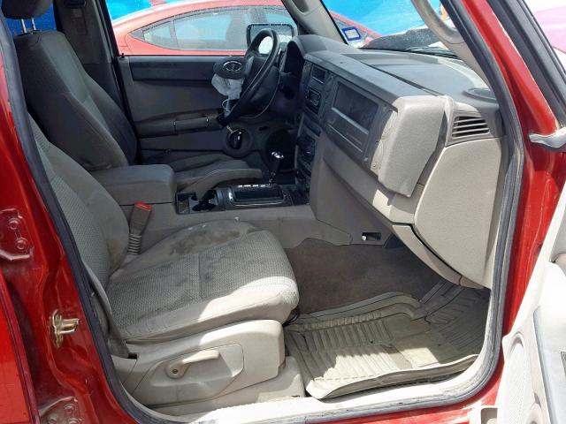 1J8HH48N56C134716 - 2006 JEEP COMMANDER RED photo 5