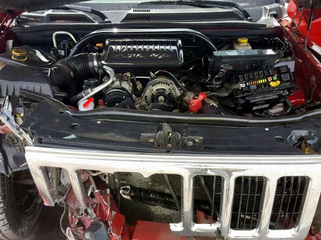 1J8HH48N56C134716 - 2006 JEEP COMMANDER RED photo 7