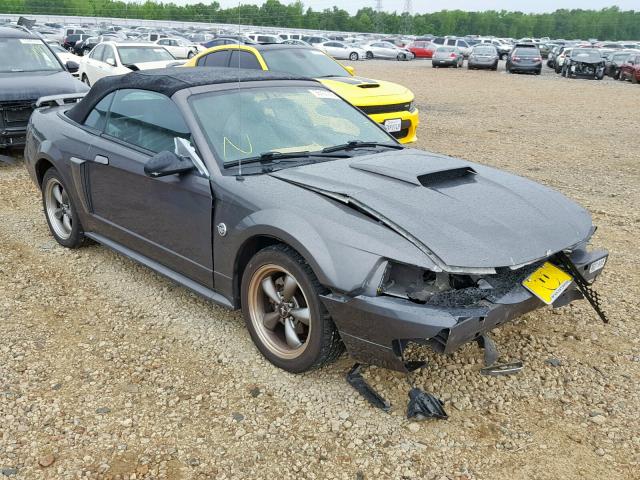 1FAFP45X84F122388 - 2004 FORD MUSTANG GT GRAY photo 1