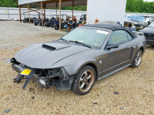 1FAFP45X84F122388 - 2004 FORD MUSTANG GT GRAY photo 2