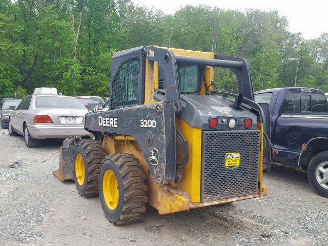 1T0320DEHDG242028 - 2013 JOHN DEERE 320D YELLOW photo 3