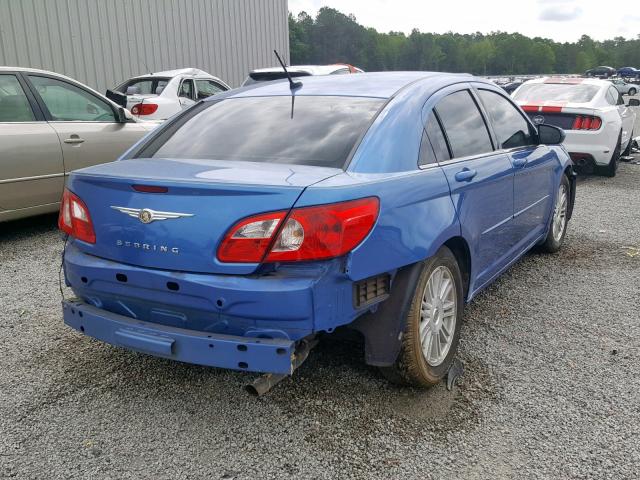 1C3LC56R18N182589 - 2008 CHRYSLER SEBRING TO BLUE photo 4