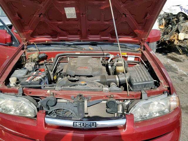 4S2DE58YX44603275 - 2004 ISUZU AXIOM XS Qırmızı foto 7