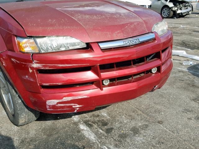 4S2DE58YX44603275 - 2004 ISUZU AXIOM XS Qırmızı foto 9