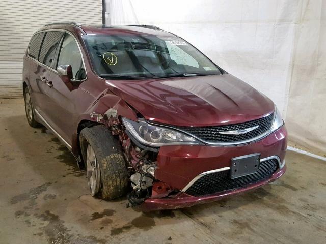 2C4RC1GG9JR320481 - 2018 CHRYSLER PACIFICA L MAROON photo 1