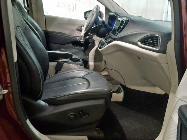 2C4RC1GG9JR320481 - 2018 CHRYSLER PACIFICA L MAROON photo 5