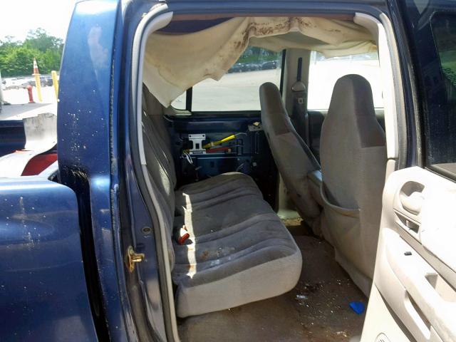 1D7HL48NX4S782423 - 2004 DODGE DAKOTA QUA BLUE photo 6