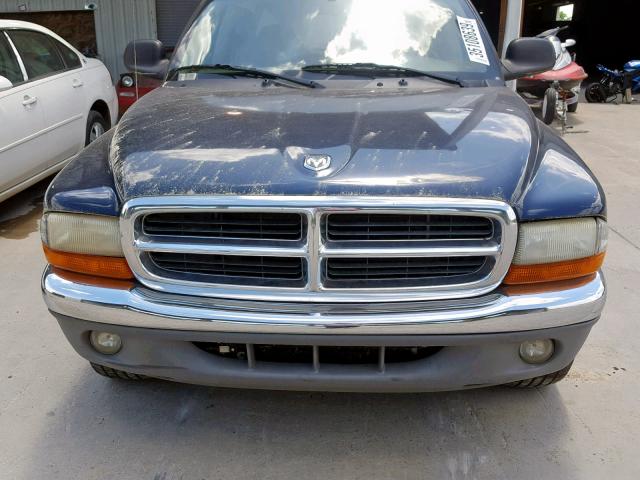 1D7HL48NX4S782423 - 2004 DODGE DAKOTA QUA BLUE photo 9