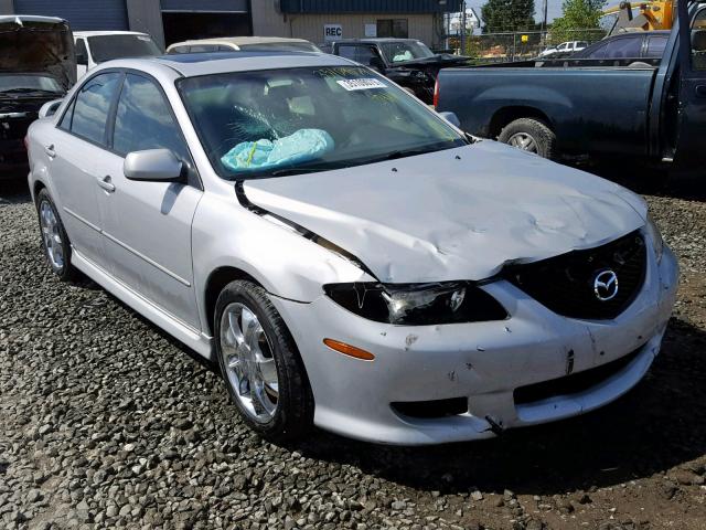 1YVFP80D545N30720 - 2004 MAZDA 6 S SILVER photo 1