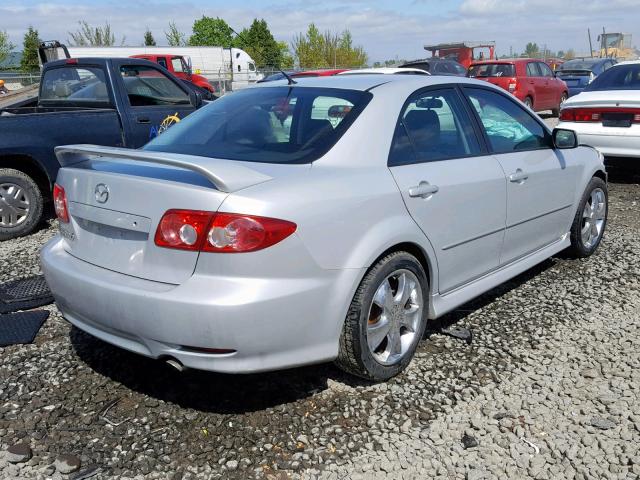 1YVFP80D545N30720 - 2004 MAZDA 6 S SILVER photo 4