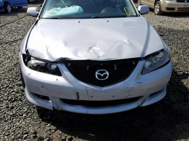 1YVFP80D545N30720 - 2004 MAZDA 6 S SILVER photo 9