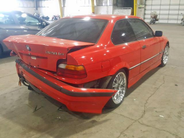 WBABG132XTET02102 - 1996 BMW 328 IS RED photo 4