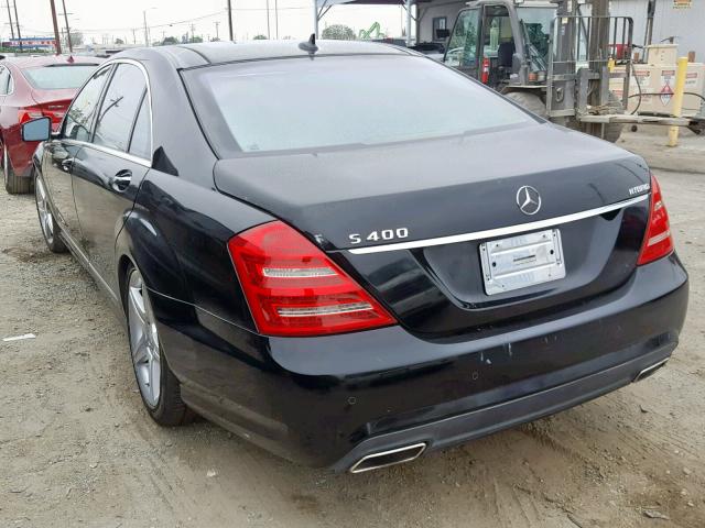 WDDNG9FB2AA293531 - 2010 MERCEDES-BENZ S 400 BLACK photo 3