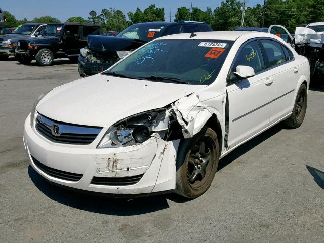 1G8ZS57B28F259176 - 2008 SATURN AURA XE WHITE photo 2