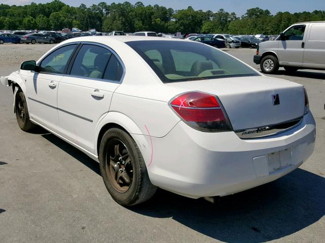 1G8ZS57B28F259176 - 2008 SATURN AURA XE WHITE photo 3