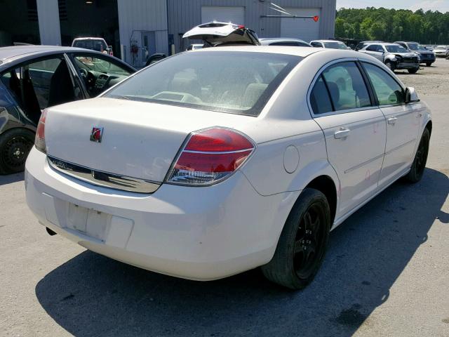 1G8ZS57B28F259176 - 2008 SATURN AURA XE WHITE photo 4